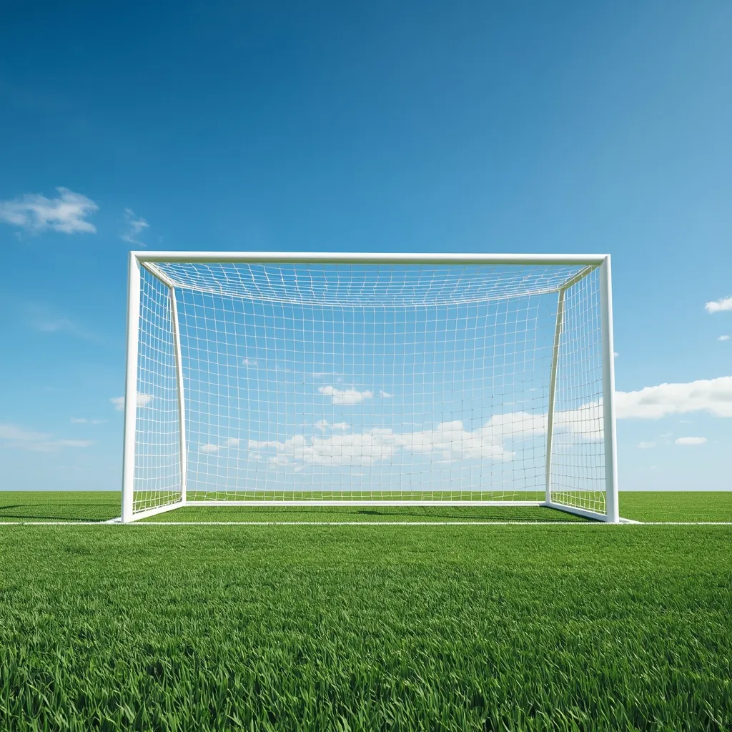 Arco de fútbol con red