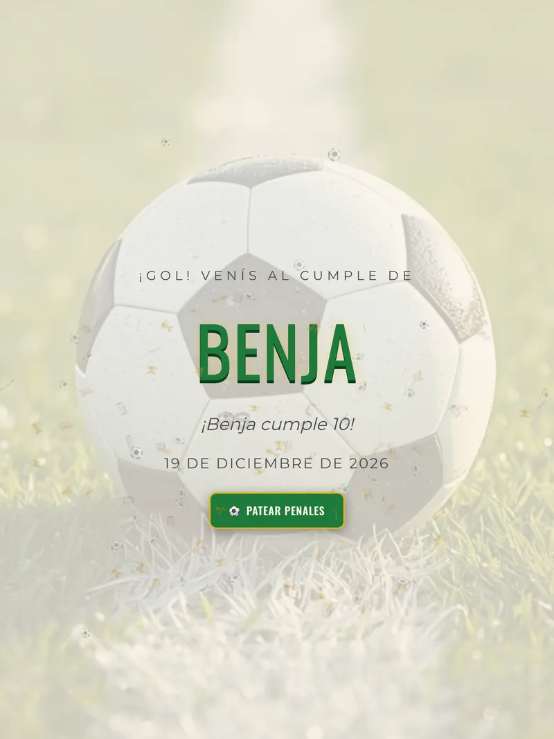 Invitación digital Fiesta de Campeones