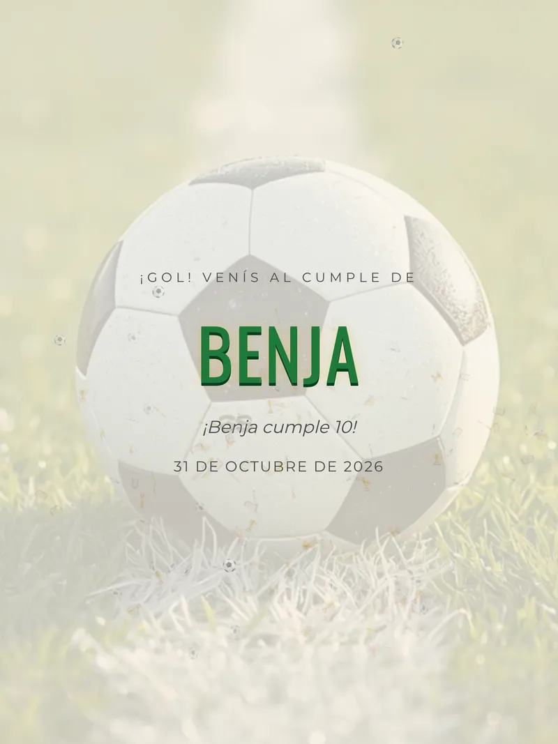 Invitación digital Fiesta de Campeones